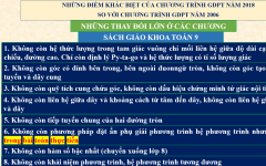 Những điểm khác biệt giữa chương trình GDPT 2018 so với chương trình 2006 (Môn Toán THCS)