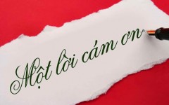 Một lời cảm ơn