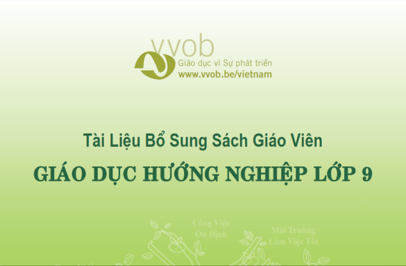 Tài liệu bổ sung  sách giáo viên Hướng nghiệp lớp 9